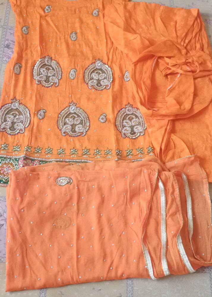 Orange Salvaar Suit