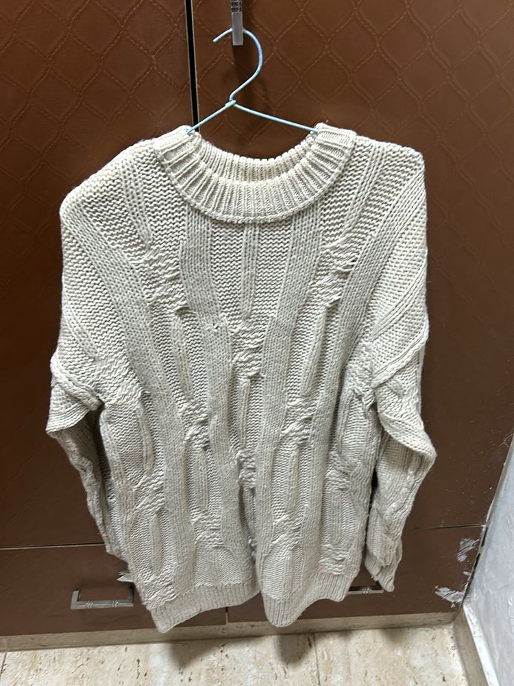 Knitted Beige Sweater