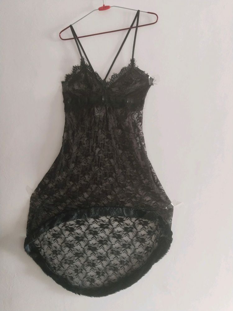 Sexy Black Free Size Nighty