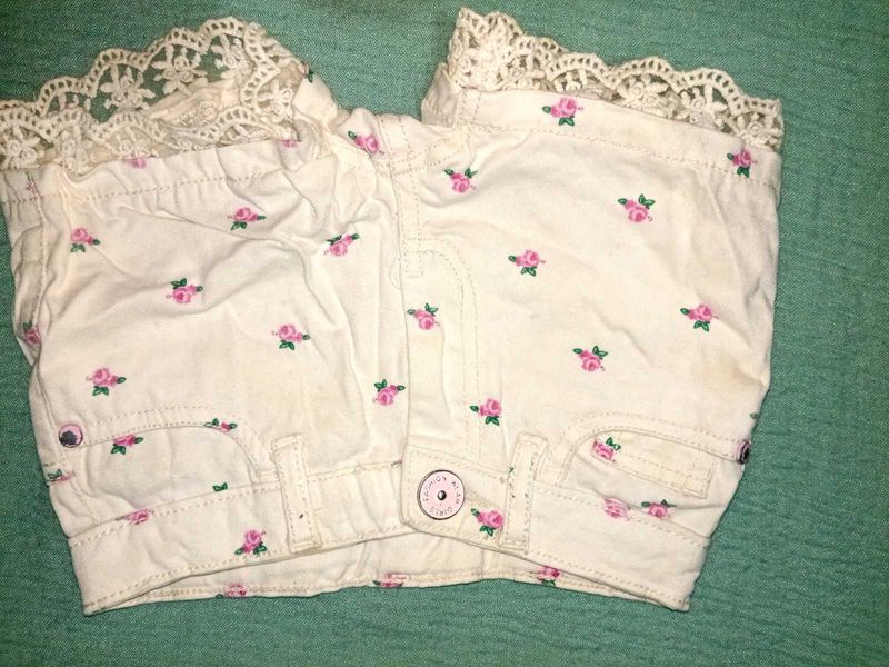 Baby Girl Denim Shorts/ Trouser