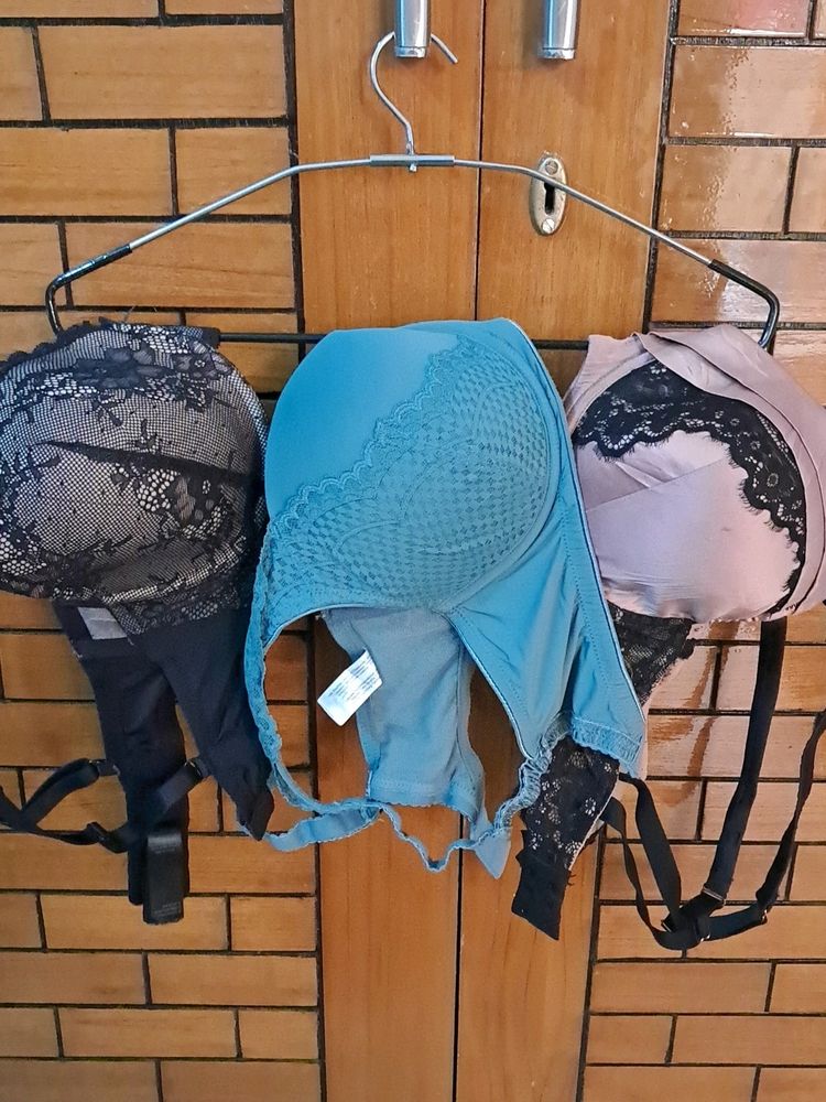 Combo Of Three Imported Fabric Bra