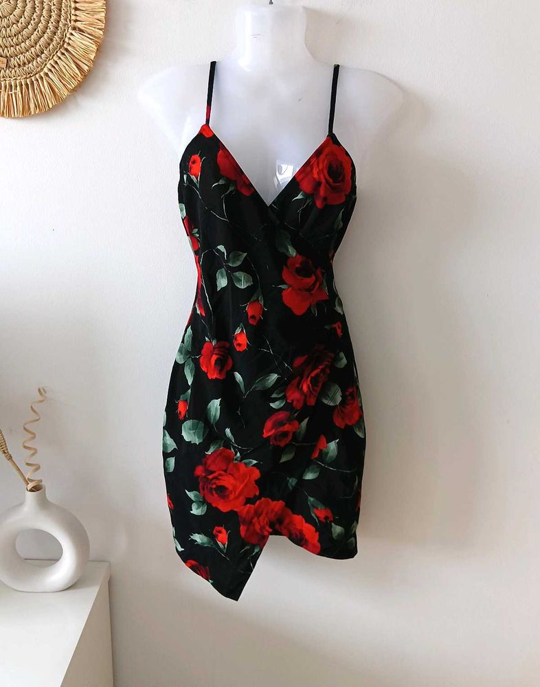 Mind Code Rose Print Dress From USA