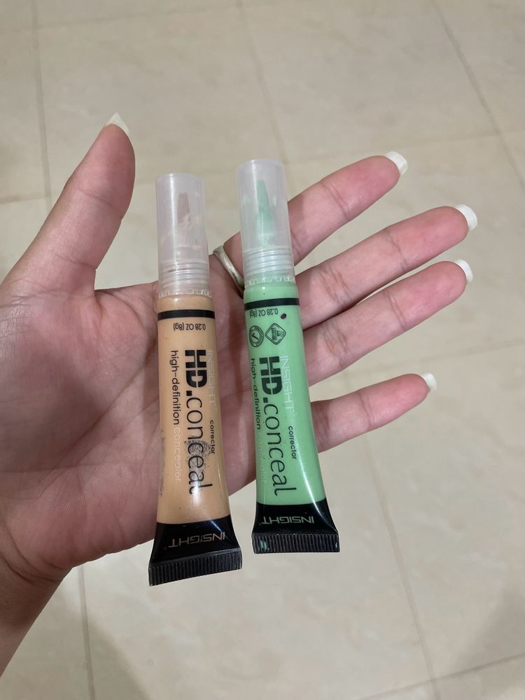 2 Insight HD Concealer Green & Nude
