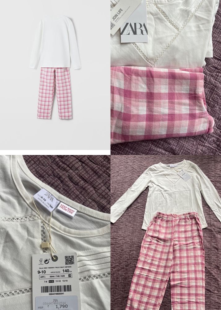 Zara! Sale! Cotton Pyjamas Set For Girls