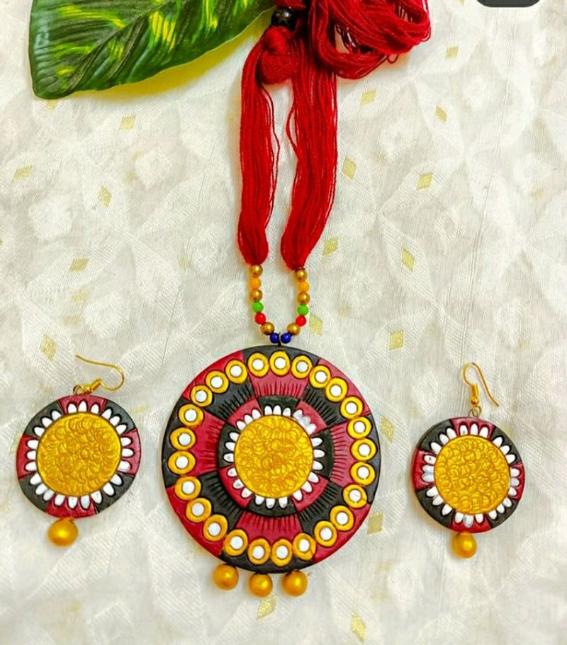 Handmade Terracotta Jewellery Set