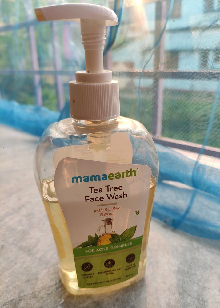 Mamaearth Tea Tree Facewash With Neem 250 Ml