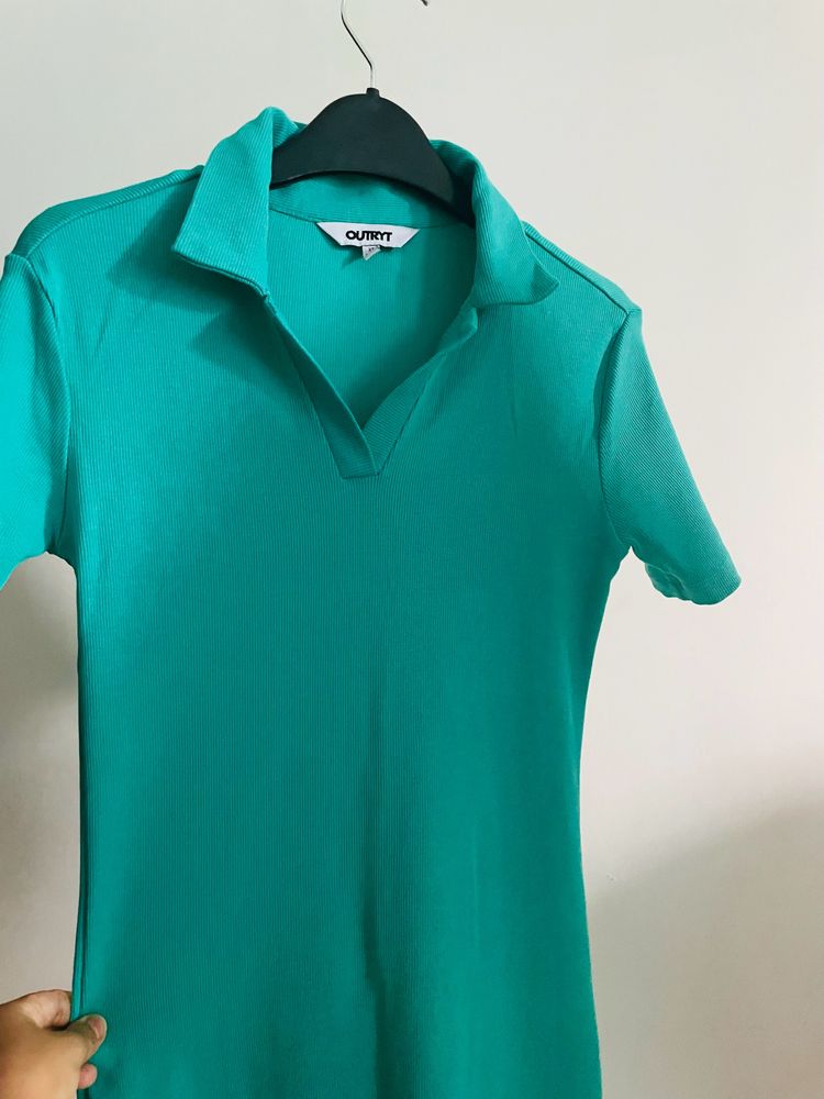 Sea Green Tshirt Dress