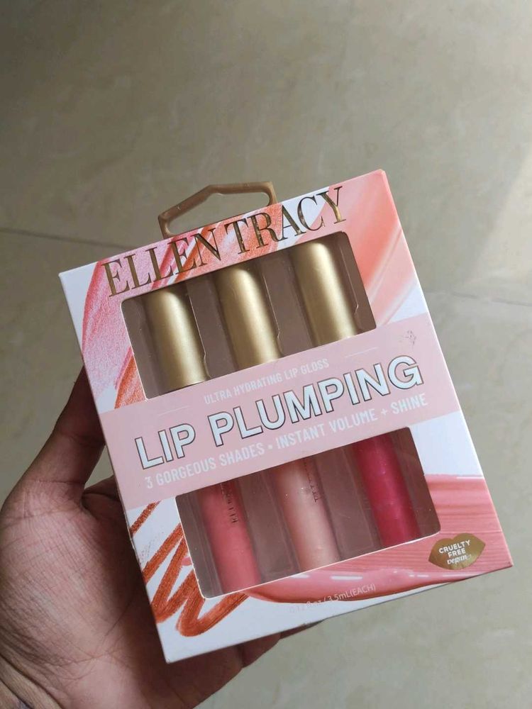 Pink Plumping Lip Gloss - pack of 3