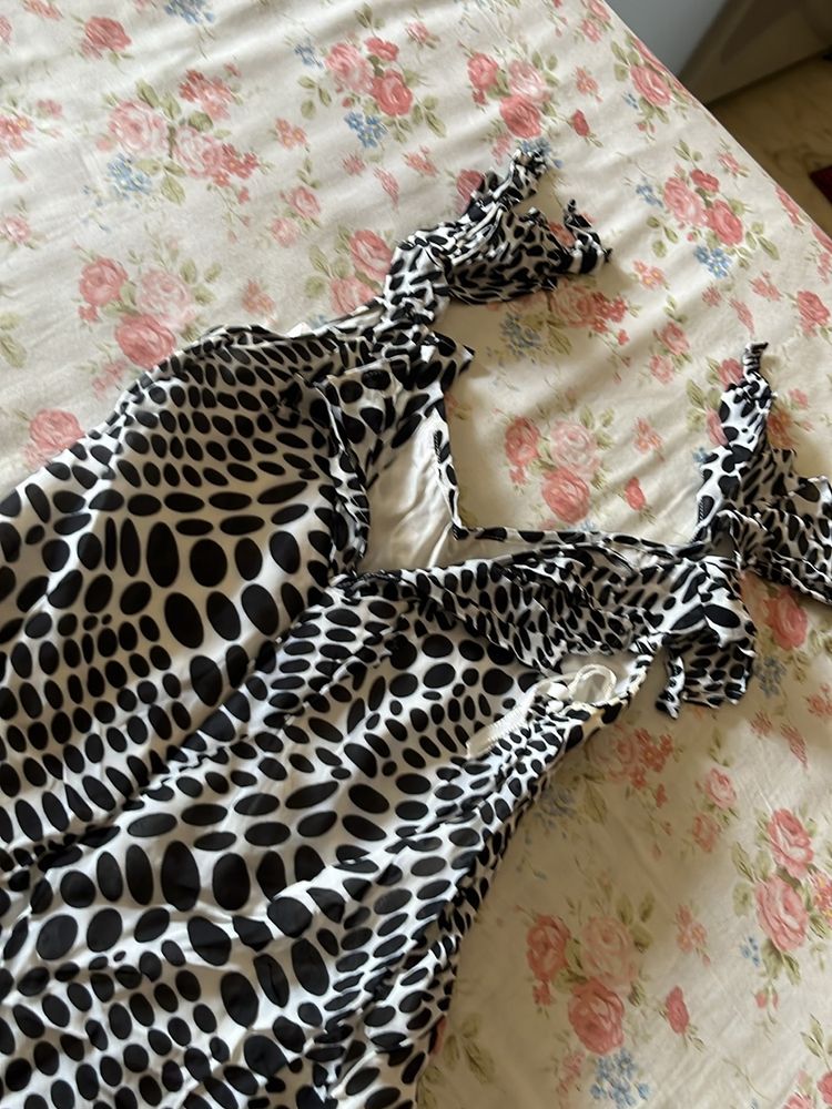 Polka Print Gown