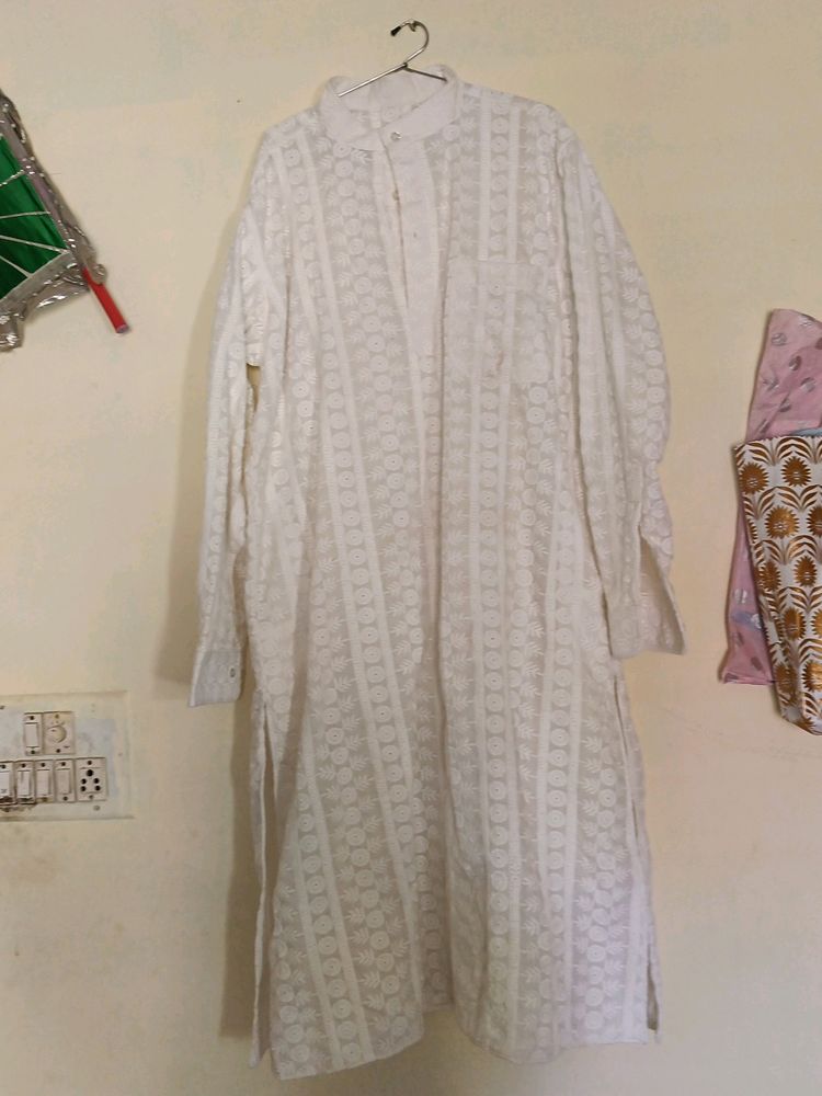 Men Chicken Work Kurta