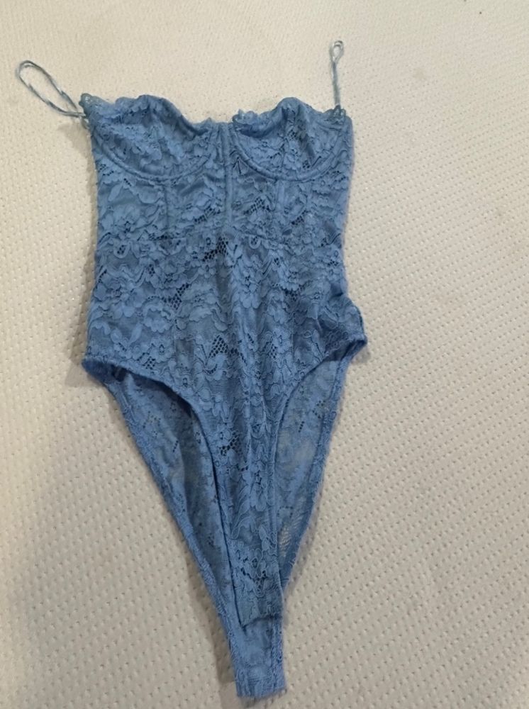 ZARA lace Corsetry Inspired Bodysuit