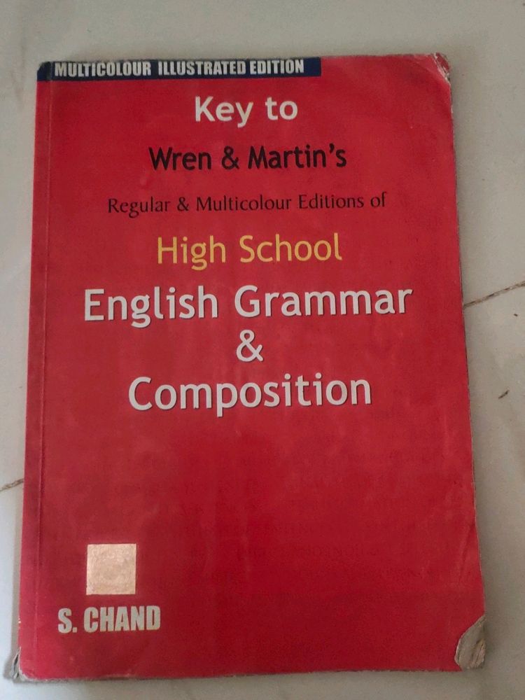 Key To Wren And Martin's High School English Grammar And Composition