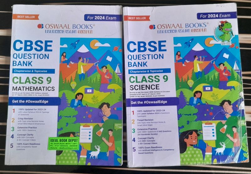 CBSE CLASS9 OSWAAL SCIENCE + MATHS COMBO 💥💥