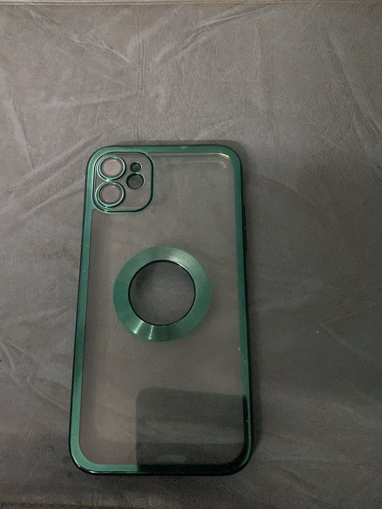 Iphone 11 Back Cover In Dark Green Color