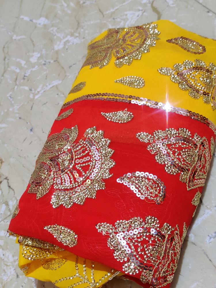 Beautiful Multi Colour Ready To Wear Saree