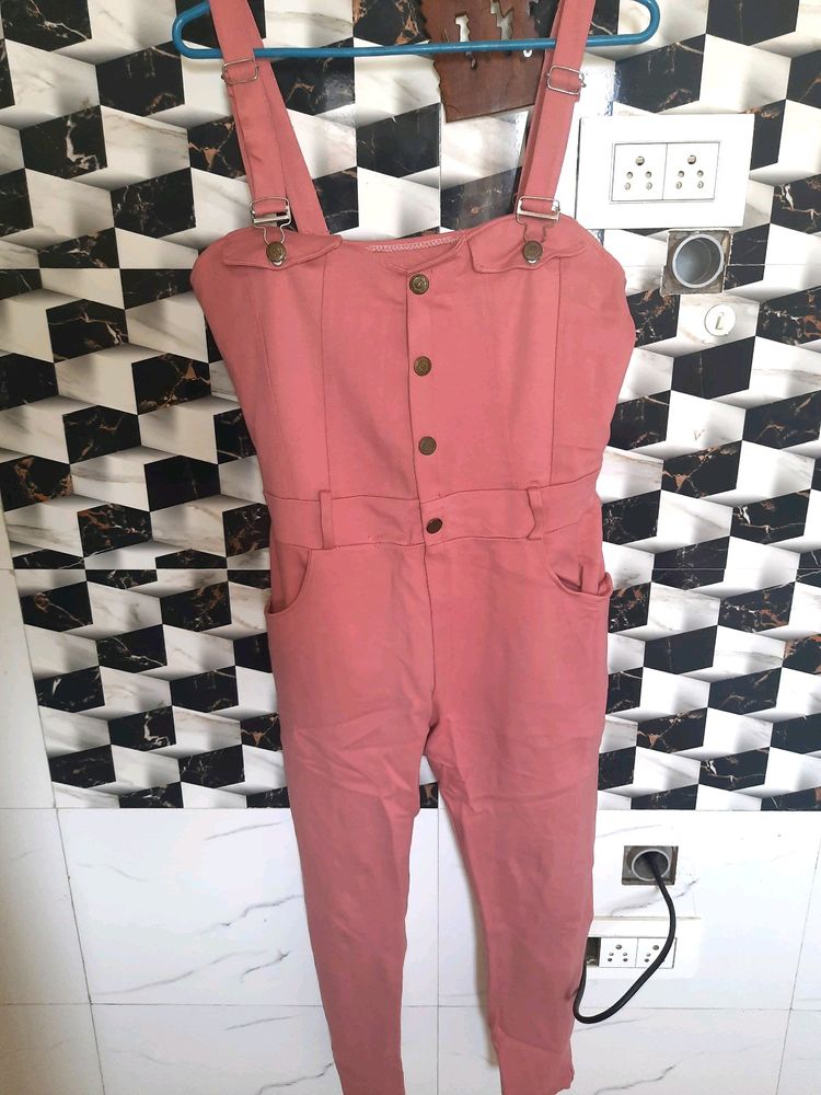 Baby Pink Dungaree