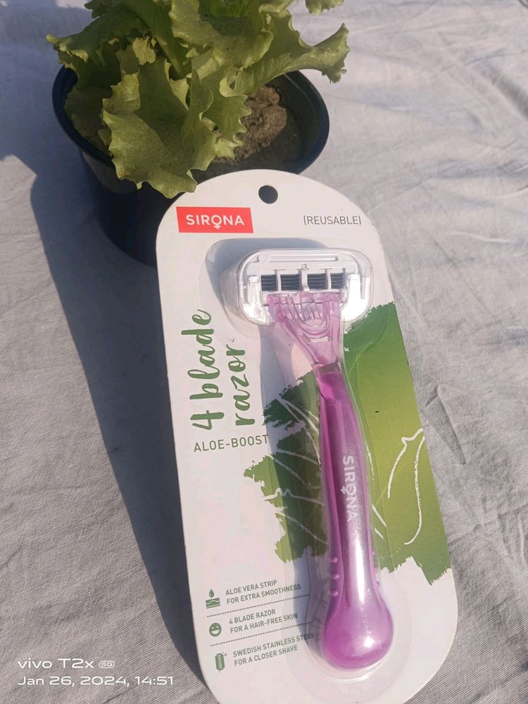 Sirona Razor With Aloe Strips Reusable