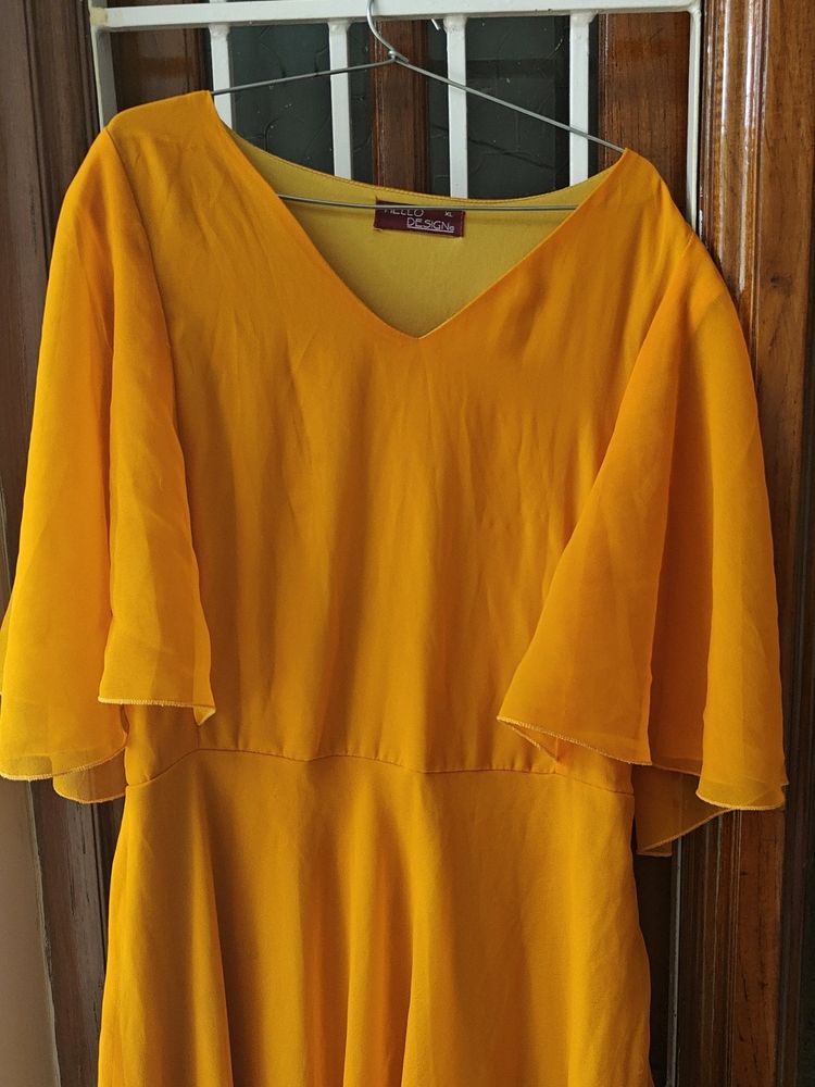 99rs Only🎀✨Yellow Gown