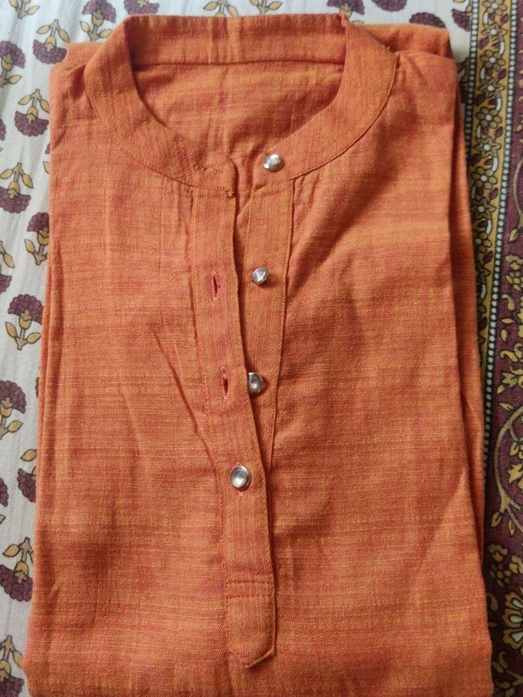 Amazing Saffron Colour Kurti