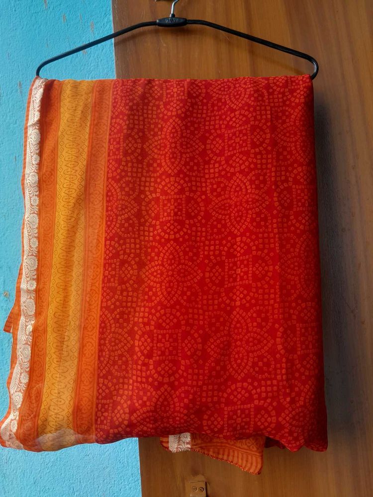 Chunari Print Saree