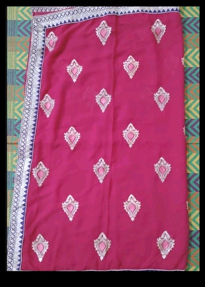 Beautiful Embroidery work Saree