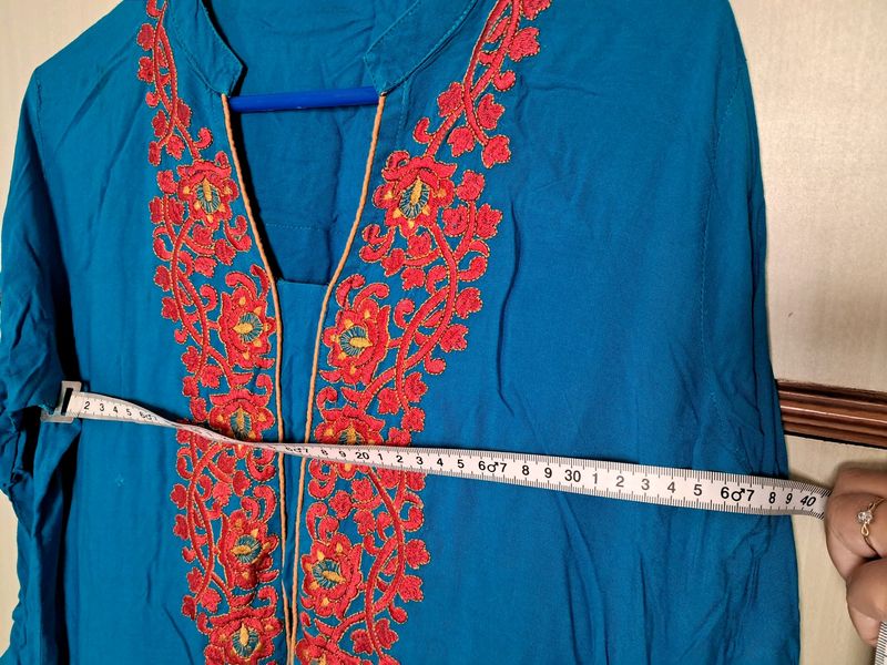 Indian blue color kurti