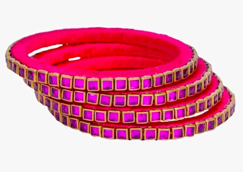 Silk Thread Bangles 🧵🦋