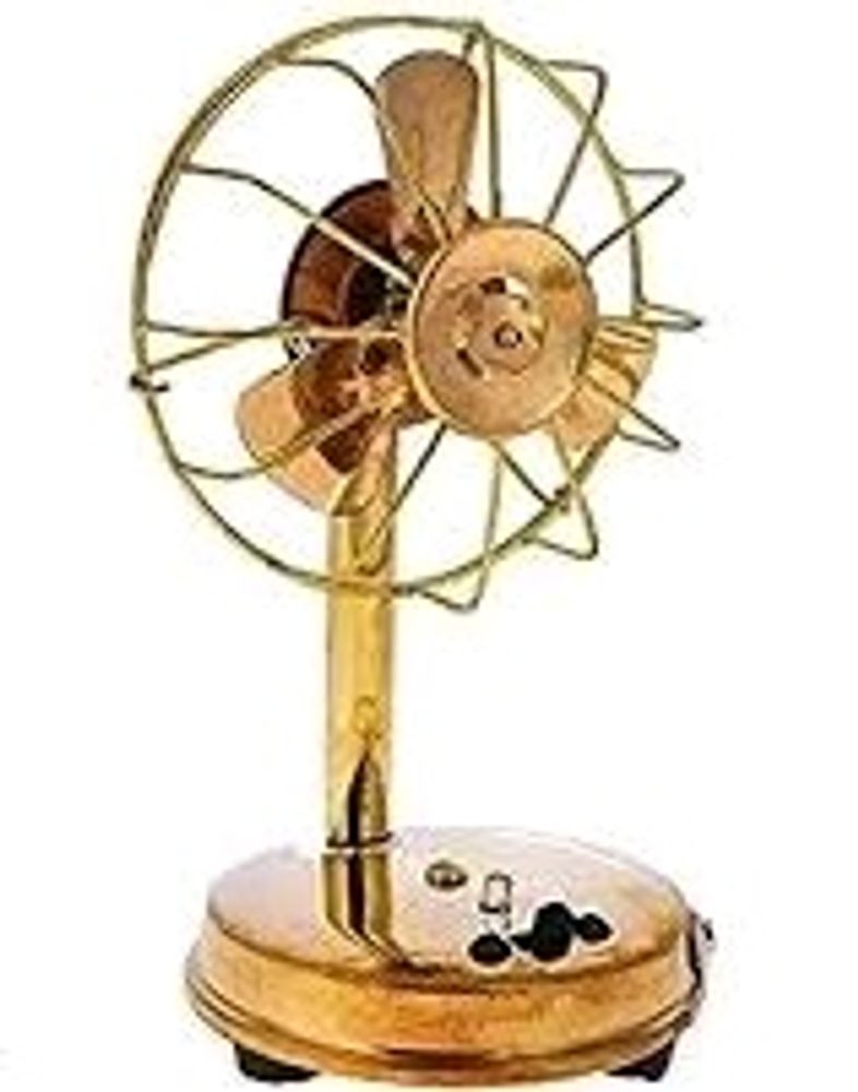 Brass Chargeable Decorative Fan