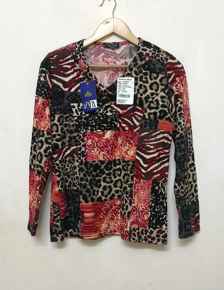 Trendy New Animal Print Top For Women