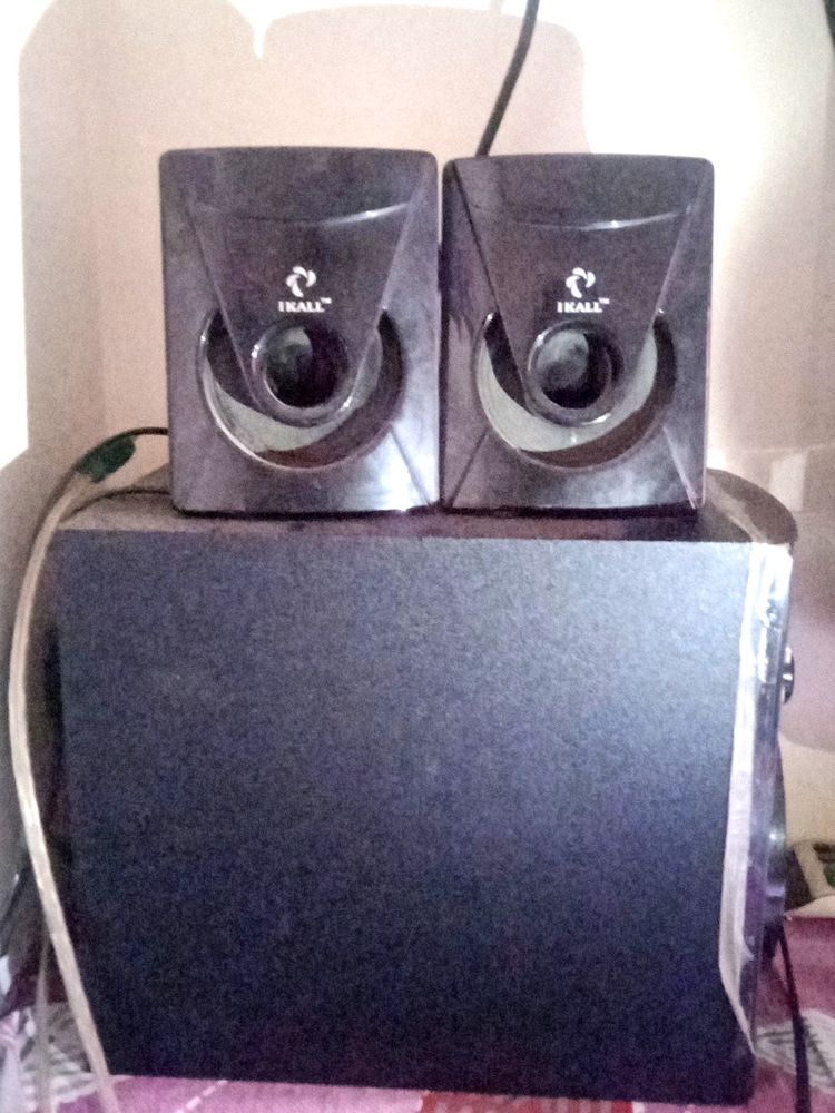 Ikall 2 Speakers With One High Bass