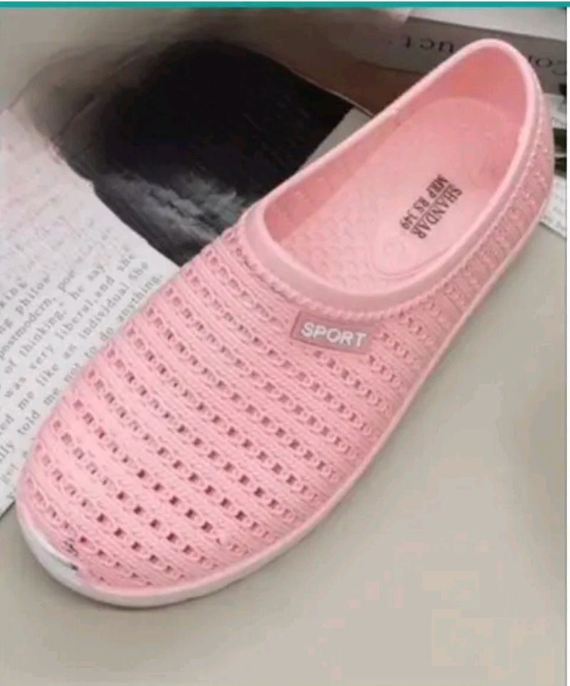 Pink Waterproof Casual Shoes For Women