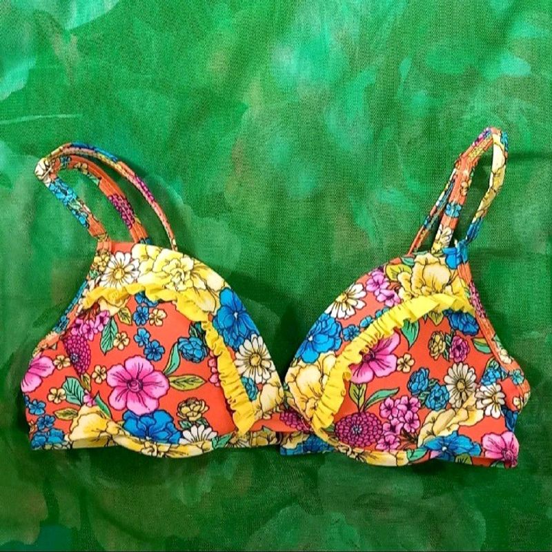 Vibrant Floral Padded Beautiful Bra 😍