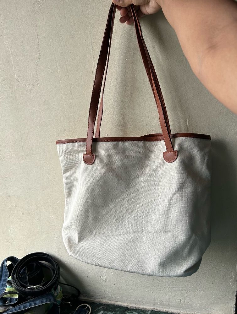 White Tote Bag