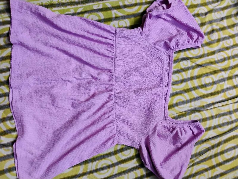 Comfortable Casual Lavender Top