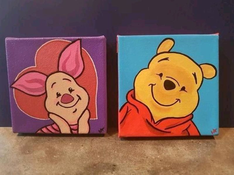 Set Of 2 Mini Canvas Painting10