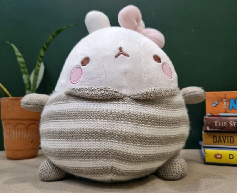 Molang Cool Knit Rabbit Bunny Stuffed Plush Doll