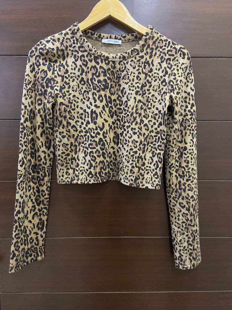 Zara Winter Top(xs) Bust 32”, Length 18”