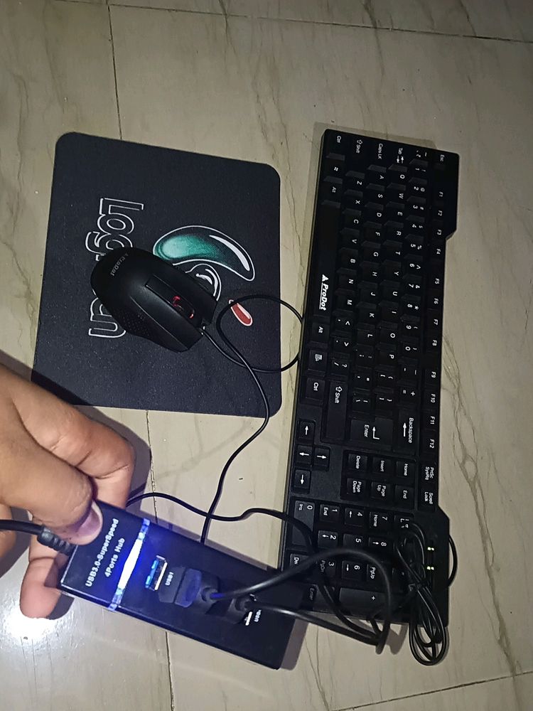 Keyboard, Mouse ,Usb Hub, Mousepad, & Type C OTG