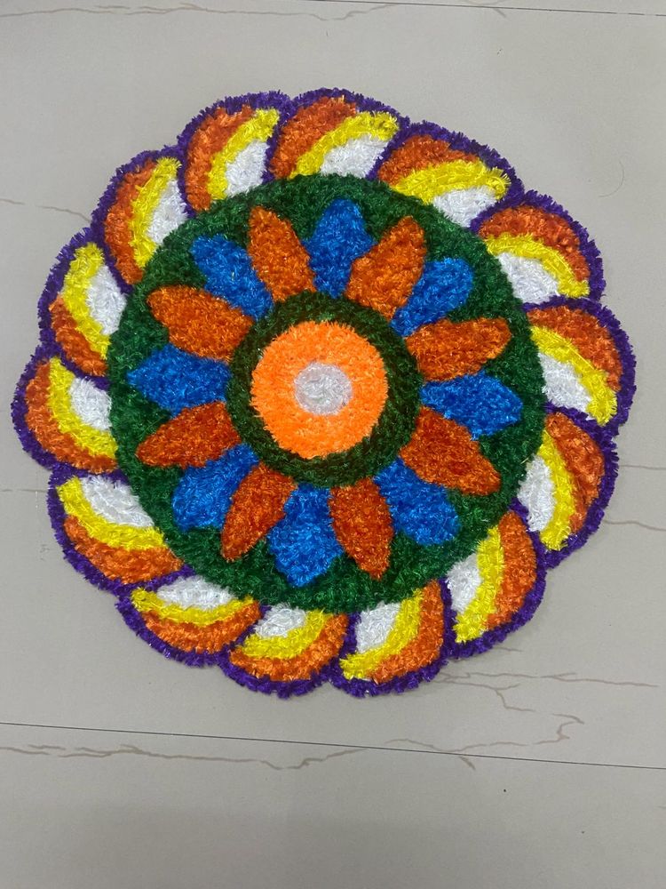 Handmade  And Washable Rangoli Mat