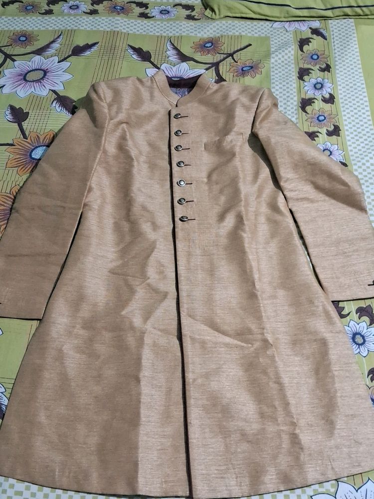 Khadi Cloth Shirwani Amd Cotton Pajami