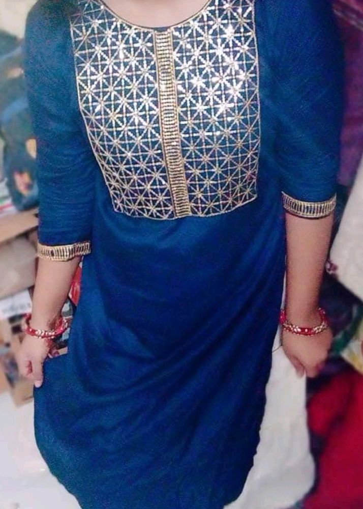 Navy Blue Kruti