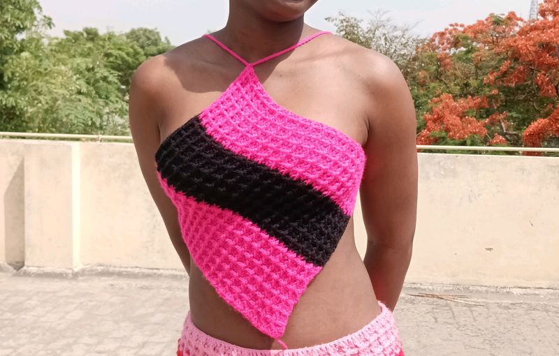 Crochet Party Diamond Shape Top