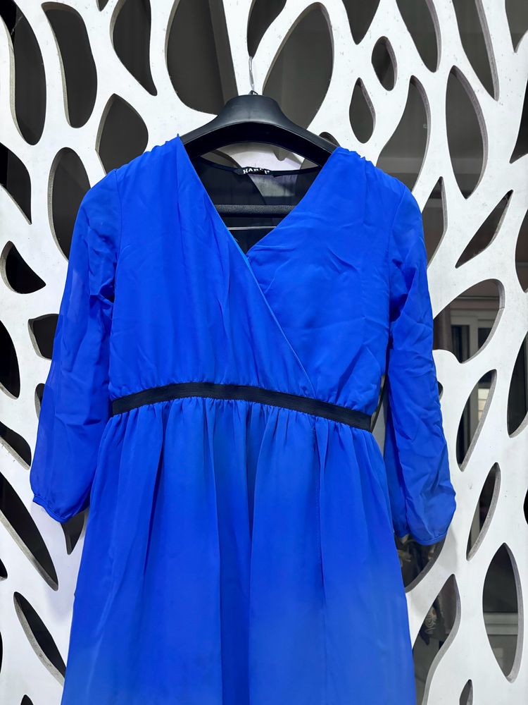 Blue Lightweight High low Dress