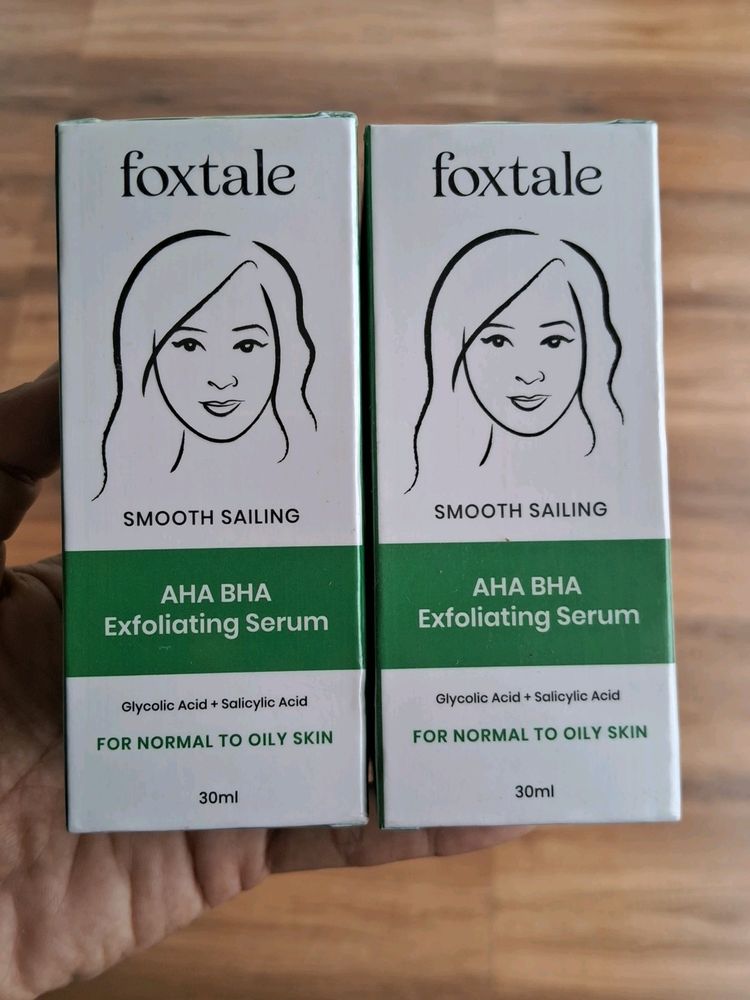 Foxtale Aha Bha Exfoliating Serum Pack Of 2