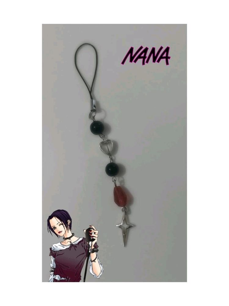 Nana themed phone charm★🎸🎧⋆｡°⋆📼⋆.˚｡𖦹°