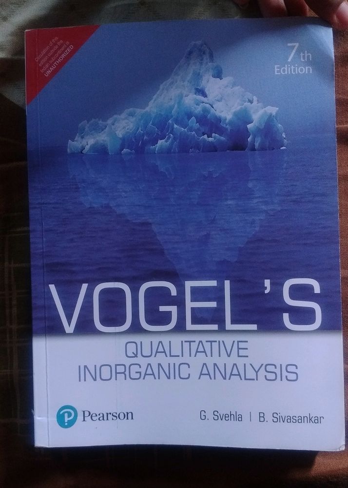 Vogel's Qualitative Inorganic Analysis