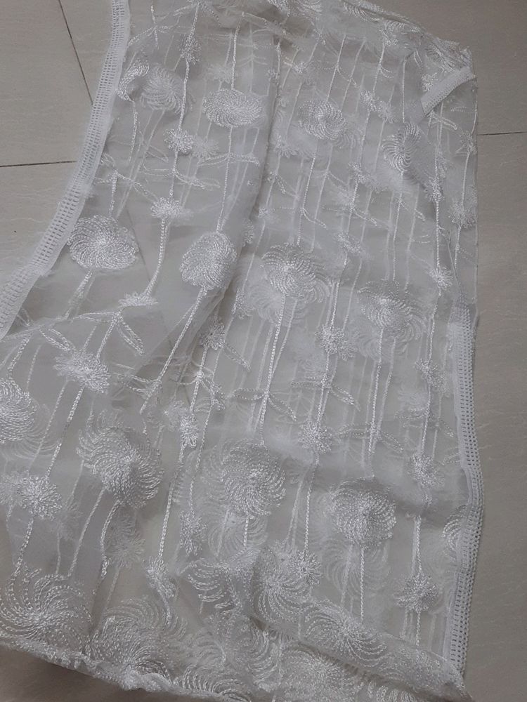 White EMBROIDERY DUPATTA