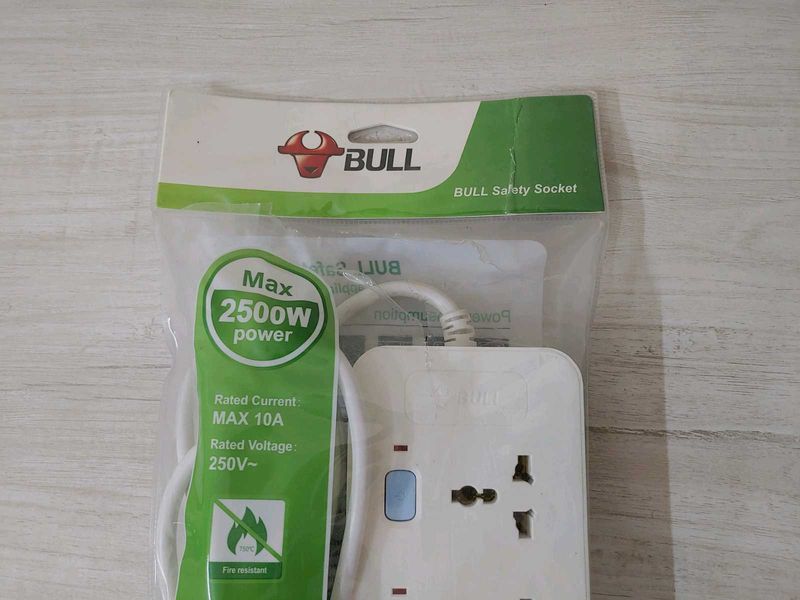 Bull 4 socket switch 5meter wire Extension Board