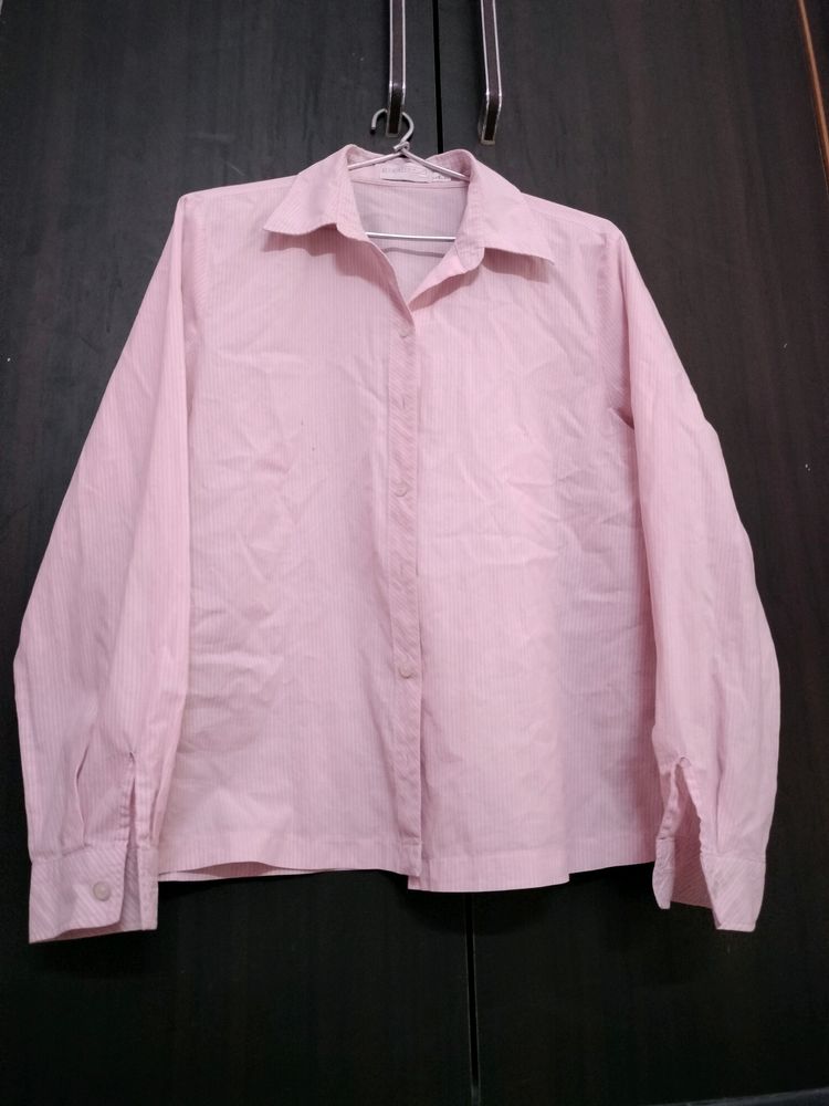 Light Pink Stripped Shirt