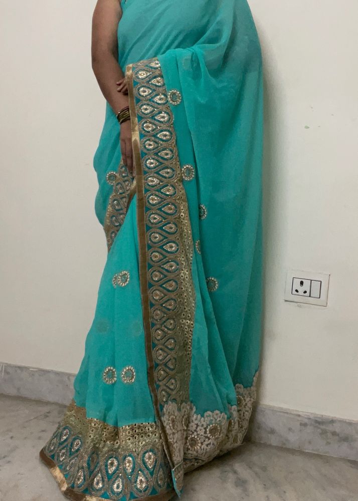 Heavy Border Saree